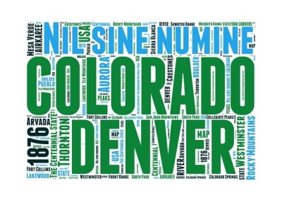 NAXART Studio - Colorado Word Cloud Map