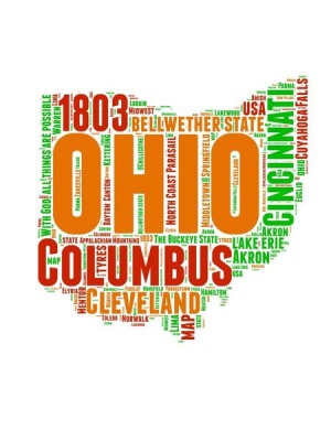 NAXART Studio - Ohio Word Cloud Map