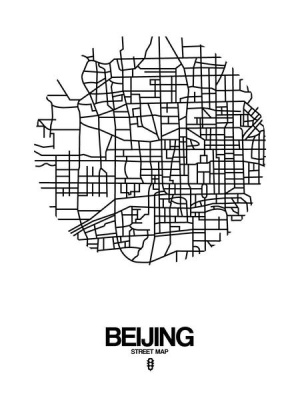 NAXART Studio - Beijing Street Map White