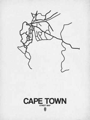 NAXART Studio - Cape Town Street Map White