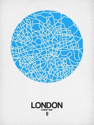 NAXART Studio - London Street Map Blue