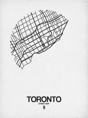 NAXART Studio - Toronto Street Map White