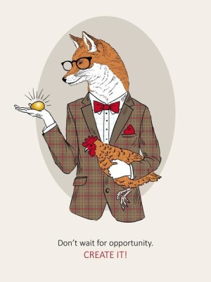 NAXART Studio - Fox Man In Pin Suit