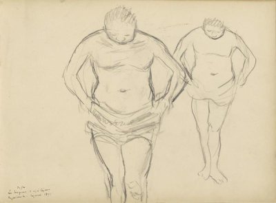 Edgar Degas - Copies of Cezanne's Bathers