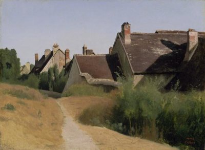 Jean-Baptiste-Camille Corot - Houses near Orleans