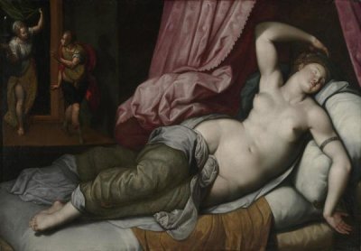 Jacob de Backer - Paris Being Admitted to the Bedchamber of Helen