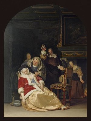 Frans van Mieris - The Doctor's Visit