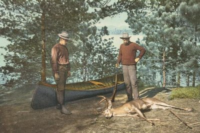 Detroit Publishing Co. - Hunting, Adirondacks, N.Y., 1898