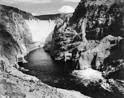 Ansel Adams - Hoover Dam from Across the Colorado River - National Parks and Monuments, 1941