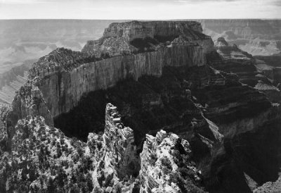 Ansel Adams - Close-in view of curred cliff, Grand Canyon National Park, Arizona, 1941