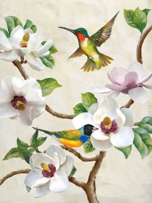 Terry Wang - Magnolia and Birds