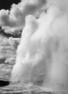 Ansel Adams - Old Faithful, Yellowstone National Park, Wyoming, ca. 1941-1942