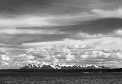 Ansel Adams - Yellowstone Lake, Mt. Sheridan, Yellowstone National Park, Wyoming, ca. 1941-1942