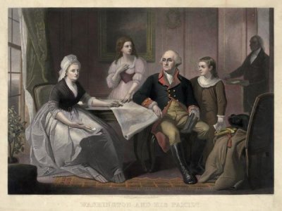 William Sartain - Washington and His Family