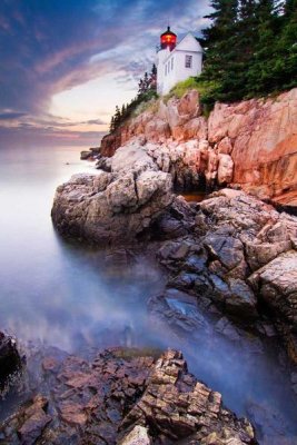 Mircea Costina - Sunset At Bass Harbor Lighthouse