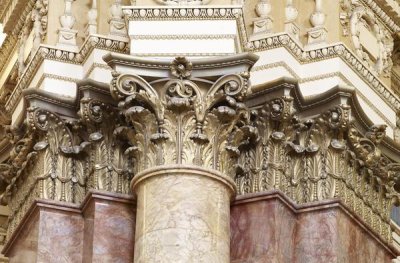 Carol Highsmith - Main Reading Room. Detail of capitals of engaged columns. Library of Congress Thomas Jefferson Building, Washington, D.C.]