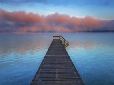 Frank Krahmer - Boat ramp and fog bench, Bavaria, Germany