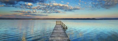 Frank Krahmer - Boat ramp and filigree clouds, Bavaria, Germany