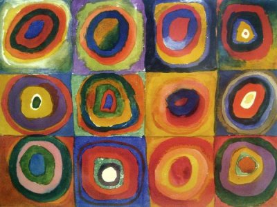 Wassily Kandinsky - Squares with Concentric Circles