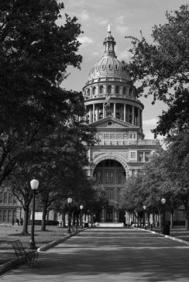 Carol Highsmith - The Texas Capitol, Austin, Texas, 2014 - Black and White