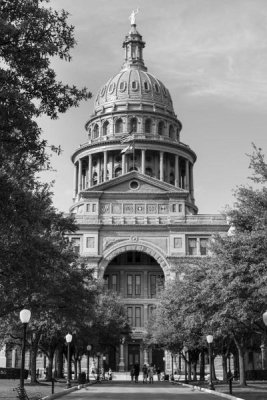 Carol Highsmith - The Texas Capitol, Austin, Texas, 2014 - Black and White