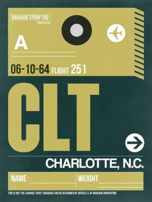 NAXART Studio - CLT Charlotte Luggage Tag II