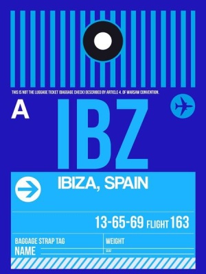 NAXART Studio - IBZ Ibiza Luggage Tag II