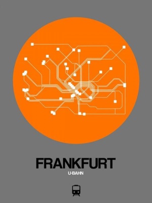 NAXART Studio - Frankfurt Orange Subway Map