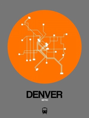 NAXART Studio - Denver Orange Subway Map