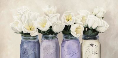 Jenny Thomlinson - Tulips in Mason Jars (detail)