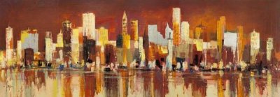 Luigi Florio - Manhattan al tramonto