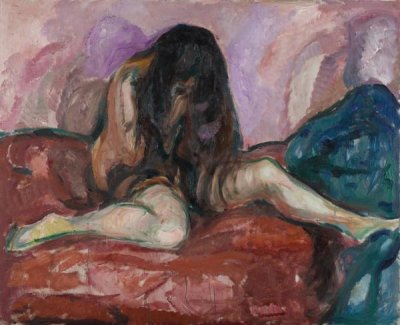 Edvard Munch - Weeping Nude. 1913-1914