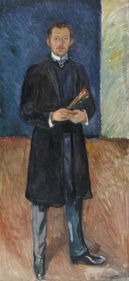 Edvard Munch - Self-Portrait with Brushes, 1904