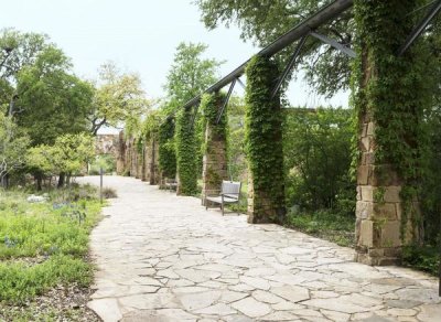 Carol Highsmith - Paved walkway at the Lady Bird Johnson Wildflower Center, near Austin, TX