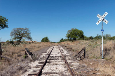 Carol Highsmith - Lonely, little-used stretch of railroad tracks in the Texas Hill Country, near Burnet