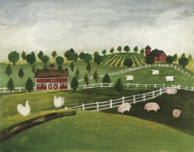 David Carter Brown - A Day at the Farm I Bright