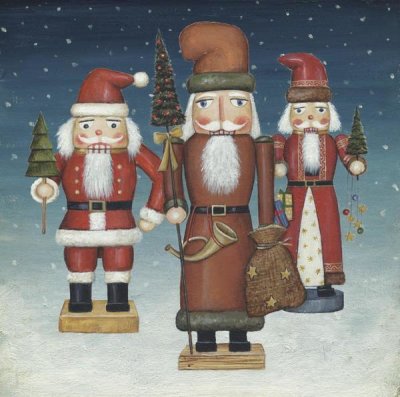 David Carter Brown - Santa Nutcrackers Snow