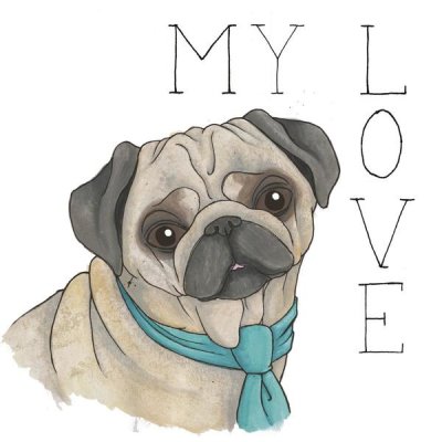 Elyse DeNeige - Puppy Love Pug Color