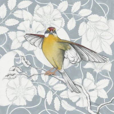 Elyse DeNeige - Arts and Crafts Birds IV Tone on Tone