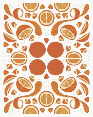 Elyse DeNeige - Retro Orange Otomi