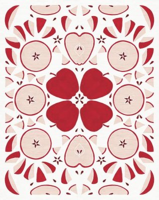 Elyse DeNeige - Retro Apple Otomi Monotone