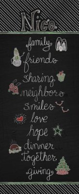 Elyse DeNeige - Christmas Chalkboard Nice