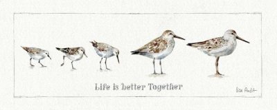 Lisa Audit - Pebbles and Sandpipers I
