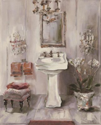 Marilyn Hageman - French Bath III Gray and Blush