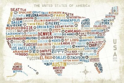 Michael Mullan - US City Map