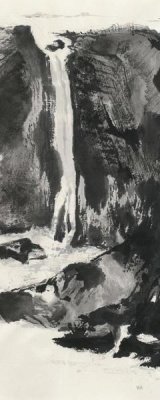 Chris Paschke - Sumi Waterfall View I