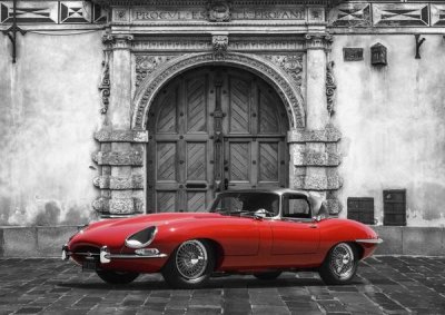 Gasoline Images - Roadster in front of Classic Palace