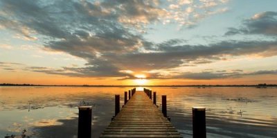 Pangea Images - Morning Lights on a Jetty (detail)