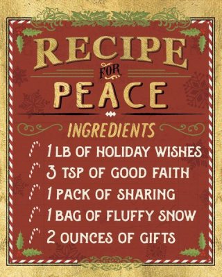Pela Studios - Holiday Recipes II Gold and Red