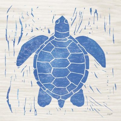 Courtney Prahl - Sea Creature Turtle Blue
